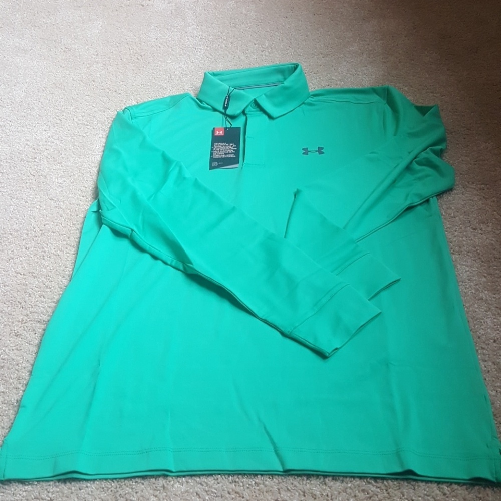 Under Armour Mens Golf Polo Long Sleeve